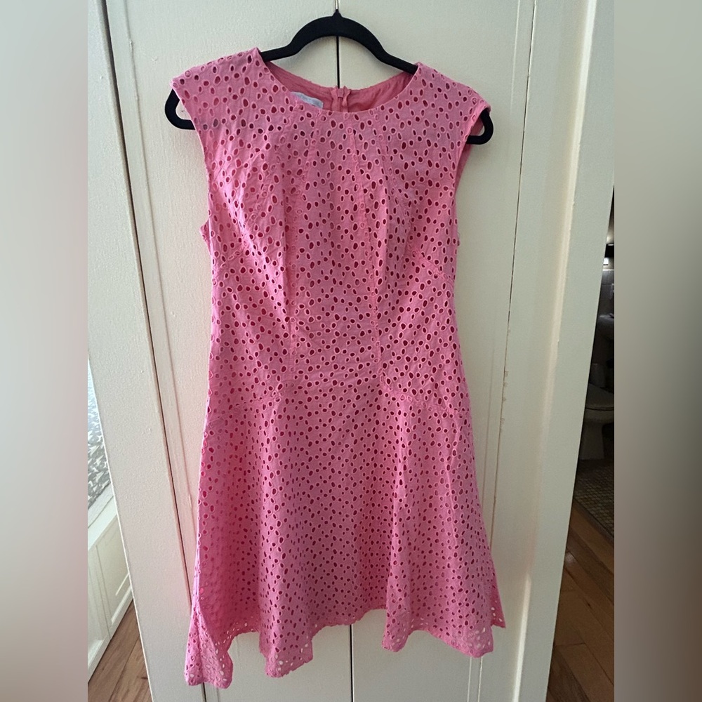 Pink Eyelet Kids Dress